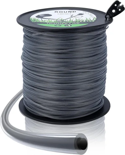 Dalom Línea de recortadora redonda de 5 libras, 0.095 pulgadas/0.094 in, 1425 pies para Sthil FS55R FS45 FS80R FS85R Echo SRM225 SRM210 SRM230 T25