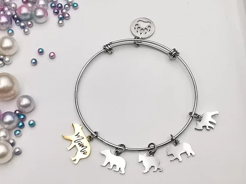 Miniatura 3 de Mama Bear Charms Bracelets with 1 2 3 4 Cubs for Women