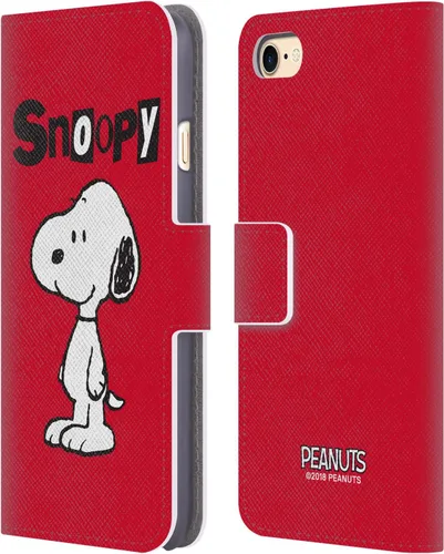 Head Case Designs Funda de piel con licencia oficial de Peanuts Snoopy Characters compatible con Apple iPhone 7/8/SE 2020 y 2022