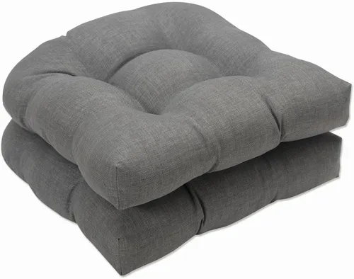 Miniatura 18 de Pillow Perfect 550435 - Cojines de asiento acolchados para exteriores/interiores Fresco (respaldo redondo), 19 x 19 pulgadas, amarillo, 2