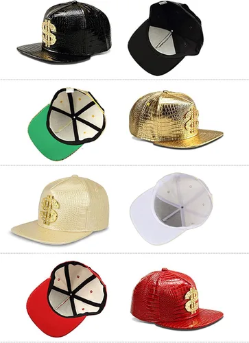Miniatura 5 de Hip Hop HatFlat-Brimmed HatRock CapAdjustable Snapback Hat for Men and Women