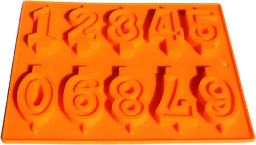 Miniatura 7 de X-Haibei Molde de silicona de caramelo de velas de números para decoración de helado de pastel de cumpleaños