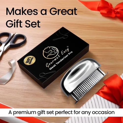 Miniatura 7 de Herramienta ablandadora de carne con cuchillas de punta ultra afiladas 100% de acero inoxidable - Utensilios de cocina resistentes - Herramienta