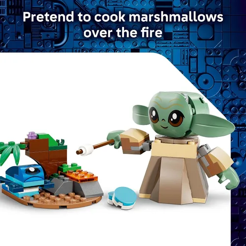 Miniatura 6 de LEGO Star Wars Grogu's Homestead - Juguete de construcción para niños y niñas, juego de simulación Mandalorian con rana Sorgan y figuras de Grogu