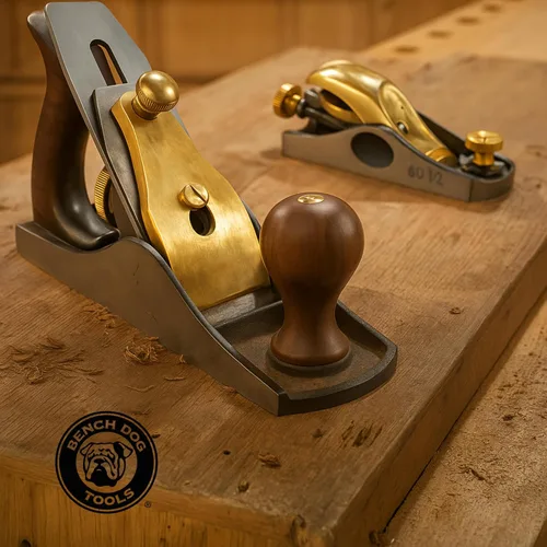 Miniatura 4 de Bench Dog No. 92 Plano de Hombro y Plano de Cisne - Cepillo de Mano con Piezas de Punta – Hoja de 3/4” Bordes Limpios y Agudos sin Cresta - Cepillo