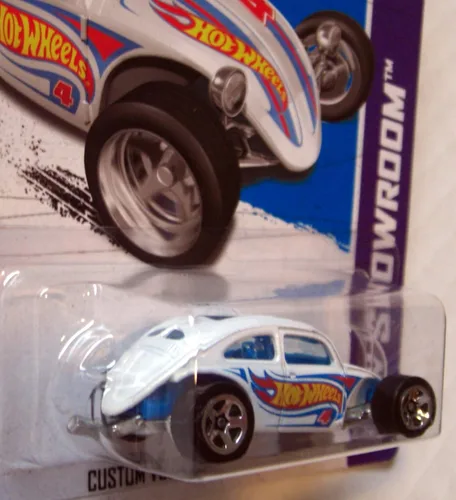 Miniatura 3 de Hot Wheels 2012-176 HW Showroom Custom Volkswagen Beetle BLANCO Escala 1:64