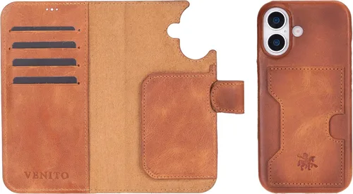 Miniatura 162 de Venito Florence - Funda de piel compatible con Samsung Galaxy S9, extra segura con bloqueo RFID, cartera desmontable para teléfono (gris decolorado)