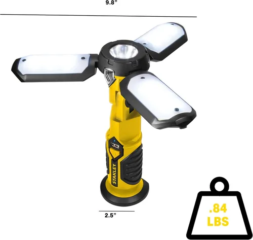 Miniatura 5 de STANLEY SAT3S Satellite luz de trabajo LED de 300 lúmenes recargable con cargador USB