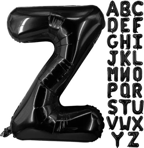 Miniatura 21 de Lovoir Globos grandes de 40 pulgadas con letras B negras de gran tamaño, globo de helio de aluminio de Mylar para decoración de fiesta de Letra B