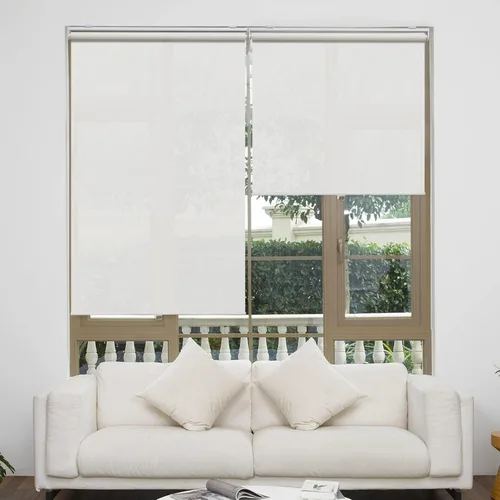 Miniatura 4 de Personalice persianas enrollables sin cordón para ventanas con filtro de luz, pantalla solar de apertura del 5%, persianas enrollables semi