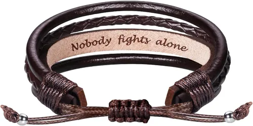 Miniatura 41 de Regalos del día del padre para papá, marido, pulsera de cuero para hombres, él, novio, hijo, ajustable, marrón, pulsera de cuero para hombre