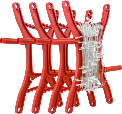Miniatura 13 de 8PCS Organizador de Luces de Navidad Almacenamiento de Luces de Vacaciones Rojo Organizador de Luces de Propósito General Bobina de Luces de Navidad