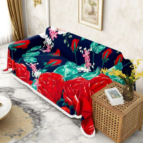 Miniatura 2 de Hermosa funda de sofá floral impresa fundas de sofá fundas de sofá fundas de sofá cubierta resistente a las manchas universal protector de muebles