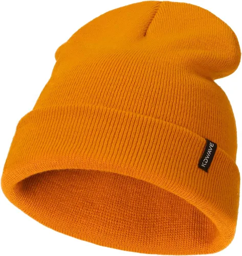 Miniatura 24 de Gorros de lana para mujeres y hombres, unisex, de punto suave, con puños, diseño de calavera, elástico, color sólido, sombreros de invierno