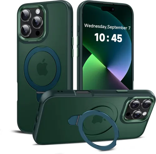 Miniatura 52 de LeYi para iPhone-13 Funda/iPhone-14 Fundas: con soporte para MagSafe i Phone 13Funda con anillo magnético iPhone14 iPhone13 Cubierta Funda para Negro