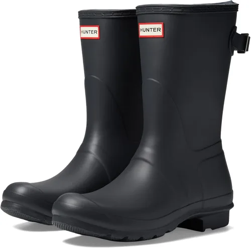 Miniatura 4 de Hunter Botas cortas ajustables originales para mujer, parte superior de goma con forro de nailon, plantilla acolchada y correa con hebilla