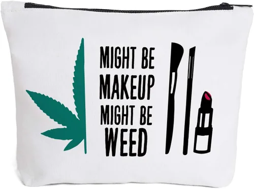 Miniatura 13 de Bolsa de cosméticos de maquillaje con cremallera podría ser maquillaje cosmético bolsa de viaje artículos de tocador Maquillaje Caso-Hoja