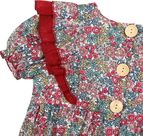 Miniatura 5 de Peleles de algodón con volantes para bebé, ropa de primavera y verano, overcross