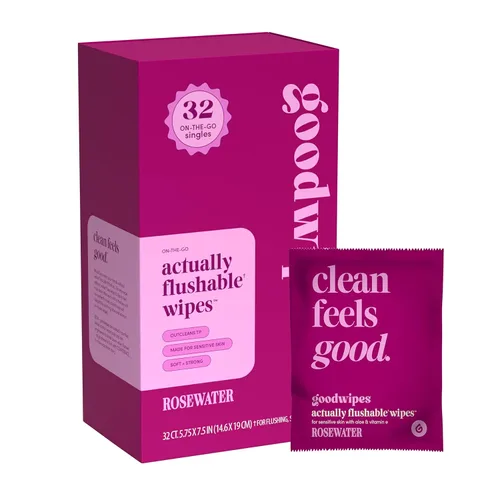 Miniatura 10 de goodwipes Toallitas desechables tamaño de viaje, toallitas húmedas extra grandes para adultos, toallitas portátiles para llevar, seguras