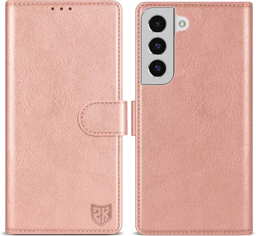 Miniatura 11 de ZZXX Funda tipo cartera para Samsung Galaxy S22 Ultra con bloqueo RFID, ranura para tarjetas, función atril, cierre magnético, funda protectora