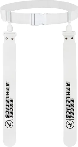 Miniatura 11 de Juego de fútbol con bandera, cinturones de fútbol ajustables para jóvenes, niños y adultos con 1 cinturón y 2 banderas (blanco)