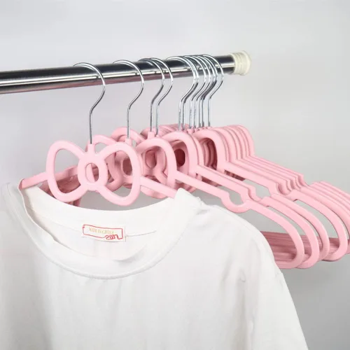 Miniatura 5 de Lindas perchas estéticas de plástico que ahorran espacio para adolescentes, niñas, armario, camisas, abrigos, perchas organizador de ropa, Kawaii