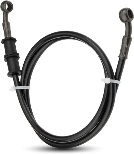 Miniatura 10 de Línea hidráulica de freno para motocicleta, 60 cm / 23.6 pulgadas, manguera de aceite de embrague trenzada, manguera de freno inoxidable de repuesto
