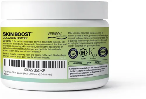 Miniatura 2 de Sparkle Wellness VERISOL - Péptidos de colágeno hidrolizados bioactivos Suplemento de colágeno en polvo con vitamina C para la salud de la piel