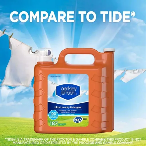 Miniatura 4 de Berkley & Jensen berkley jensen Ultra - Detergente líquido para ropa, 250 onzas líquidas, 187 cargas