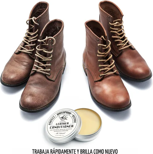 Miniatura 6 de SALTY FISH Acondicionador y Limpiador de Cuero Totalmente Natural,Hecho con Aceite de Visón y Cera de Abejas,Protege, Suaviza y Hace Impermeable