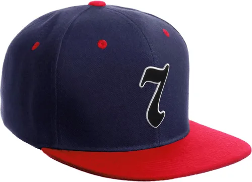 Miniatura 654 de Daxton Gorra clásica con visera de billete plano con letras del alfabeto inglés antiguo de la A a la Z