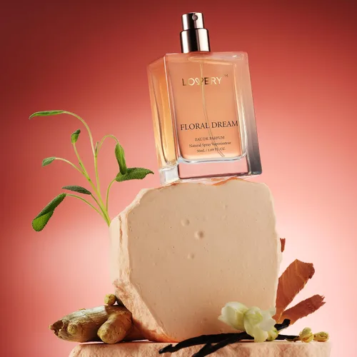Miniatura 5 de Set de perfume y desodorante 4 en 1 para mujer, 4 piezas de perfume rosa Eau de Parfum - Set de regalo de perfumes para mujer con barra