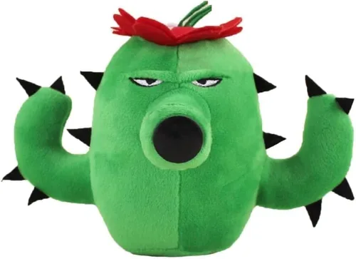 Ozko Plants Plush vs Toys - Oso de peluche para cumpleaños, Zombies Hallowen Cactus Flor Decoración San Valentín, Navidad, Super Regalo (Cactus)