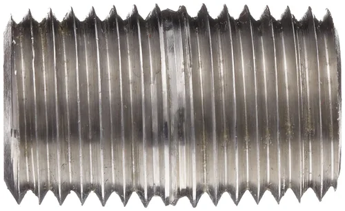 Miniatura 2 de Accesorio de tubería de acero inoxidable 304/304L, boquilla, Schedule 40 soldada, NPT macho