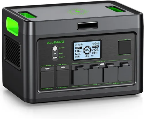 Miniatura 11 de Generador solar de 1000 W 999 Wh, estación de energía portátil con salida USB-C PD de 60 W, salida de CA de onda sinusoidal pura de 120 V, batería