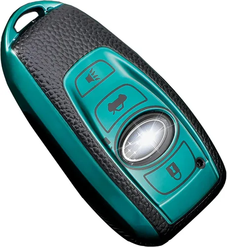 Miniatura 16 de Funda para llavero Subaru, para Forester Outback BRZ Legacy CrossTrek Premium Soft TPU protección de 360 grados, funda para llave remota (negro)