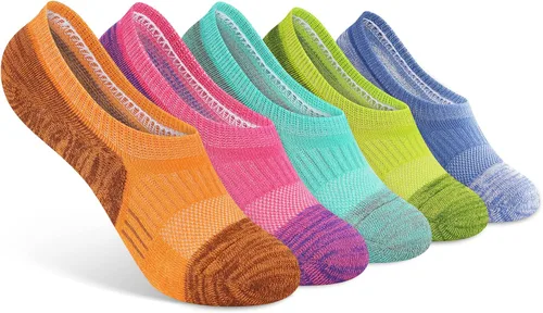 Gonii Calcetines deportivos para mujer, calcetines de tobillo acolchados para correr, corte bajo, 5-8 pares