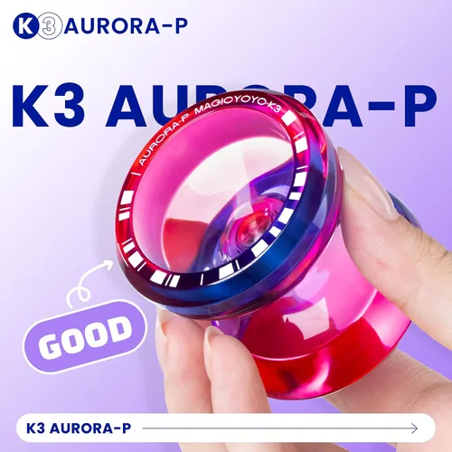 Miniatura 7 de MAGICYOYO Crystal Yoyo K3 Aurora-p, yoyó sensible para niños de 8 a 12 años, truco de giro de dedo profesional para avanzados, con rodamiento que