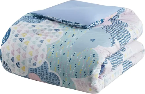 Miniatura 13 de Intelligent Design Edredón para niños, vibrante, divertido y juguetón con estampado de unicornio alternativo para todas las estaciones, juego