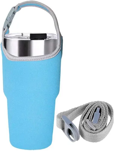 Miniatura 3 de Paquete de 2 soportes para vasos, funda de neopreno con correa, bolsa de 30 onzas para YETI, Rtic, Atlin, Ozark Trail, Rambler