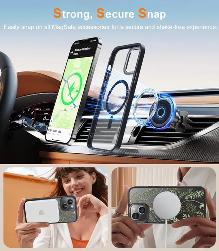 Miniatura 112 de Goodon para iPhone 15 Pro Max con protector de pantalla de privacidad, compatible con Magsafe, funda translúcida mate a prueba de golpes - Linda
