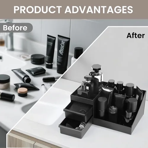 Miniatura 4 de Organizador de colonia para hombre, organizadores de baño, organizador para hombres, soporte para colonia, bandeja de perfume, soporte de perfume