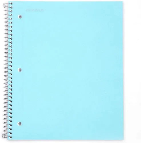 Miniatura 11 de Mintra Office Cuadernos de espiral duraderos, 1 materia, (rosa primavera, amarillo sol, hielo ártico, rayas anchas, paquete de 3)
