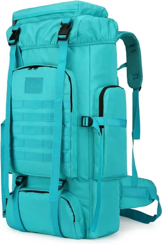 Mochila de senderismo W WINTMING para hombres 70L/100L, mochila de campamento, mochila militar Molle, paquete de asalto de 3 días para escalada |