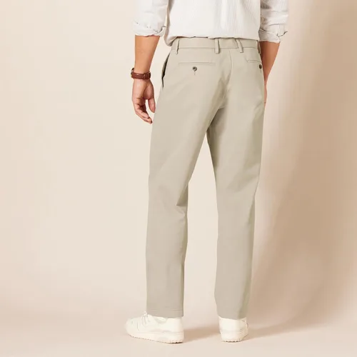 Miniatura 3 de Tienda Essentials Pantalón chino de corte clásico, resistente a las arrugas, sin pinzas, para hombre (disponible en tallas grandes y altas)