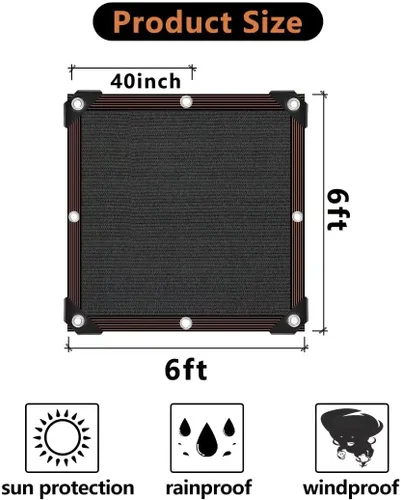 Miniatura 2 de Tela de Sombra – Red de Bloqueo Solar del 70-90% para Jardín, Patio, Velas de Sombra para Plantas, Invernadero, Pérgola al Aire Libre, Césped