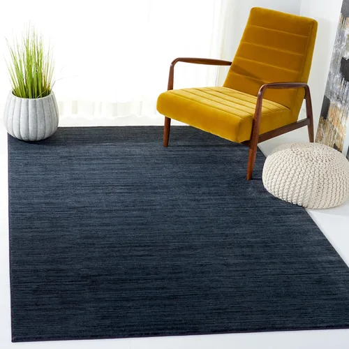 SAFAVIEH Vision Collection - Alfombra de 4 x 6 pies, color negro, diseño moderno degradado, no desprende pelusa y fácil de limpiar, ideal para sala