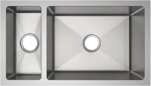 Miniatura 17 de Elkay EFRU311610T Crosstown - Fregadero de cocina de acero inoxidable de 32 1/2" bajo montaje, cuenca única - Acero inoxidable