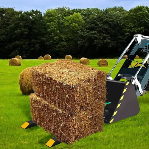 Miniatura 5 de Horquillas para palets de 43 pulgadas, 1500 libras máximo, horquillas de tractor con abrazadera para tractor, accesorio de carga frontal resistente