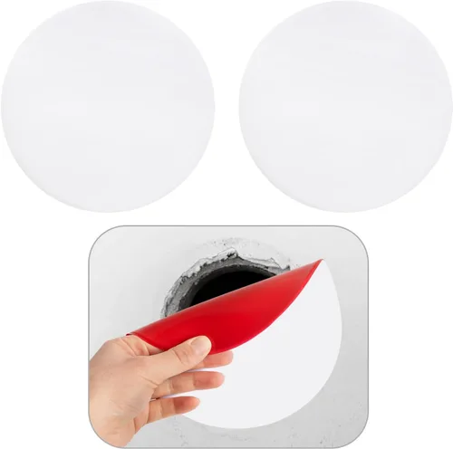 Miniatura 13 de Rubber Bond Placa de Goma Autoadhesiva para Toma de Pared, Paquete de 5 Unidades – Parche de Agujero para Paneles de Yeso Fácil de Aplicar Despegar